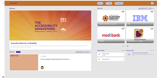 Screenshot of MCEC platform 
